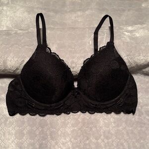 aerie Black Lace Underwire Bra